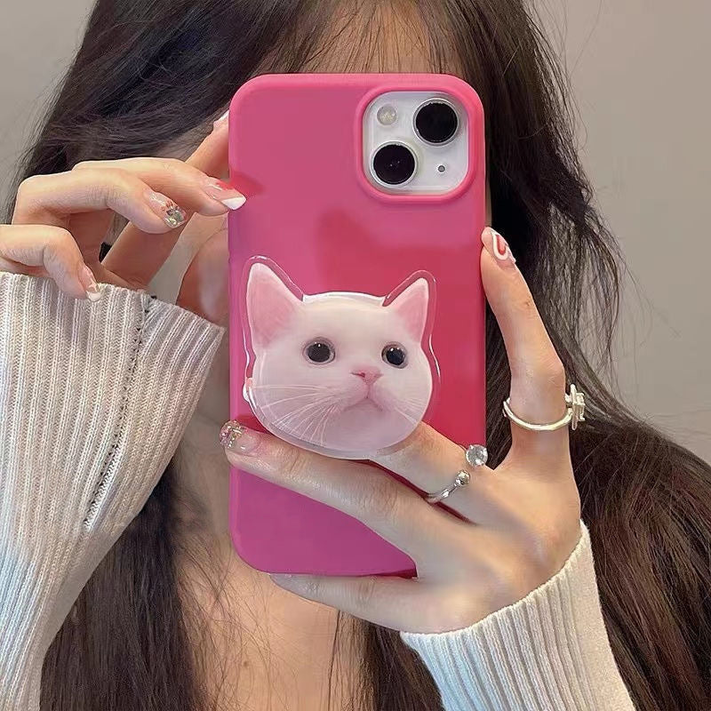 Coffret de téléphone léger de luxe Cat mignon