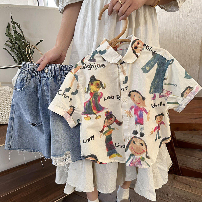 Chemise de garçon Été Coréen Edition