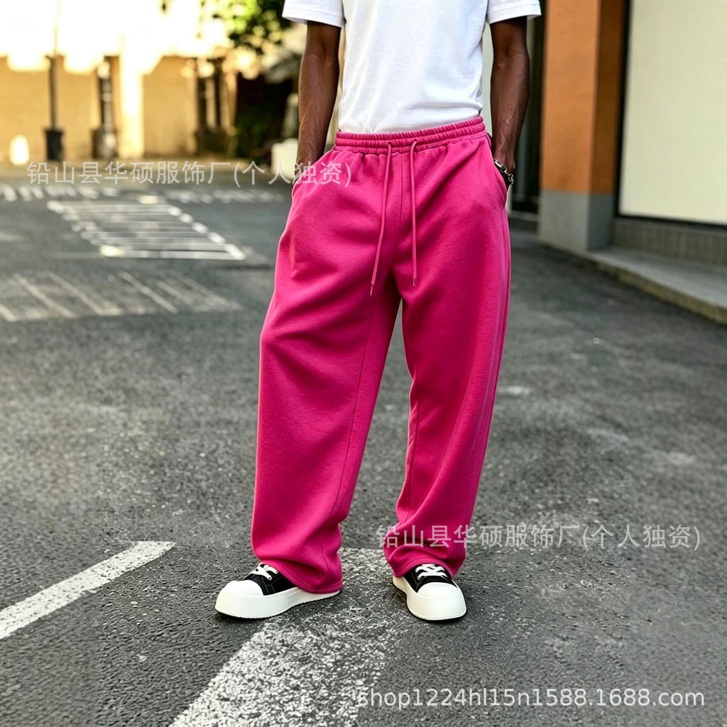 Pantalons à gaines élastiques à chaussons vintage de style street