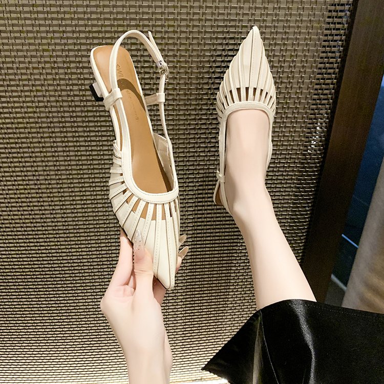 Women's Golden Summer Backless Sandals
