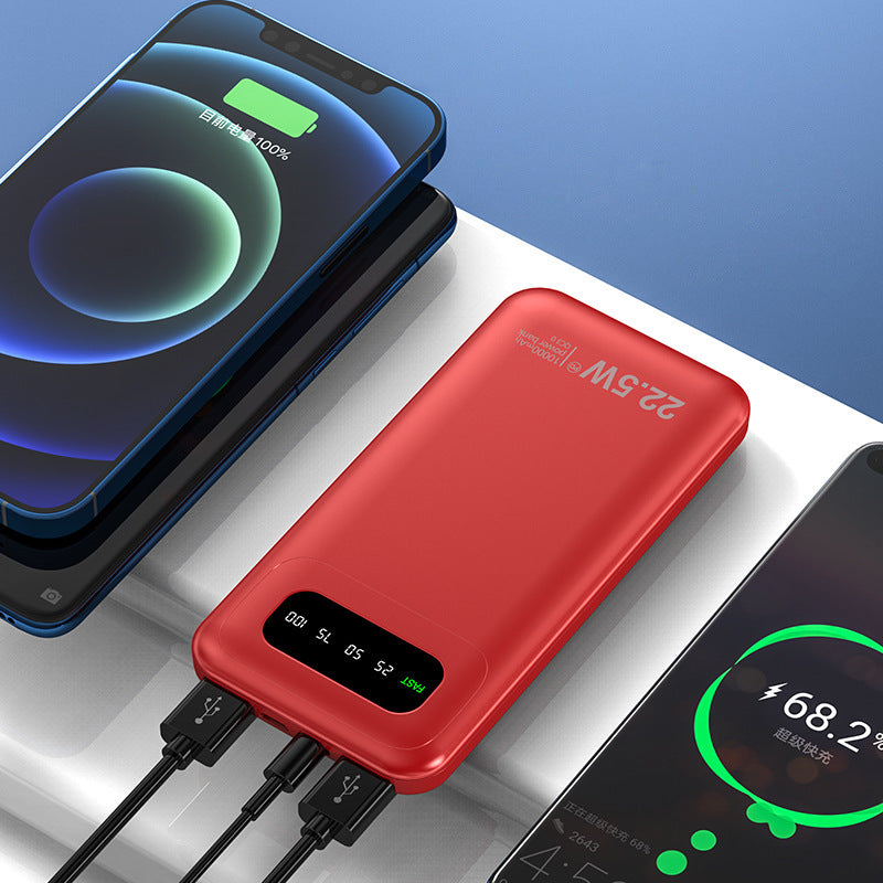 Charge rapide Grande capacité 20000 MA Banque d'alimentation d'affichage numérique pour téléphone mobile