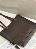 Sac à bandoulière double side style coréen TC Top Layer Sac à seau en cuir de vache Grande capacité ouverte