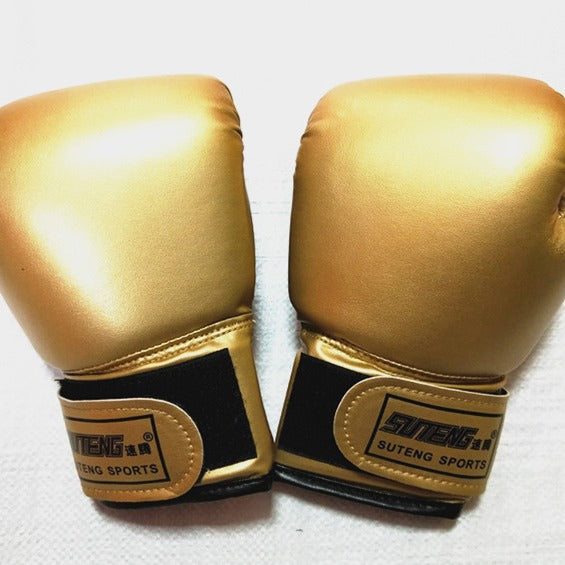 Suteng Pearlescent Gants de boxe pour enfants de couleur solide Gants de boxe Sac à sable Gants de boxe