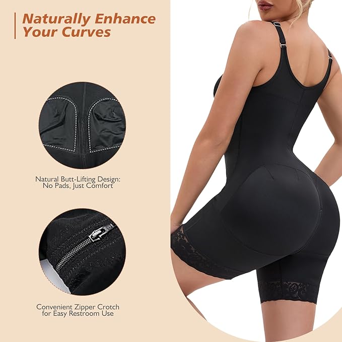 Fajas Colombianas Postpartum Full Shapewear pour femmes Tummy Control Body Shaper Lifter