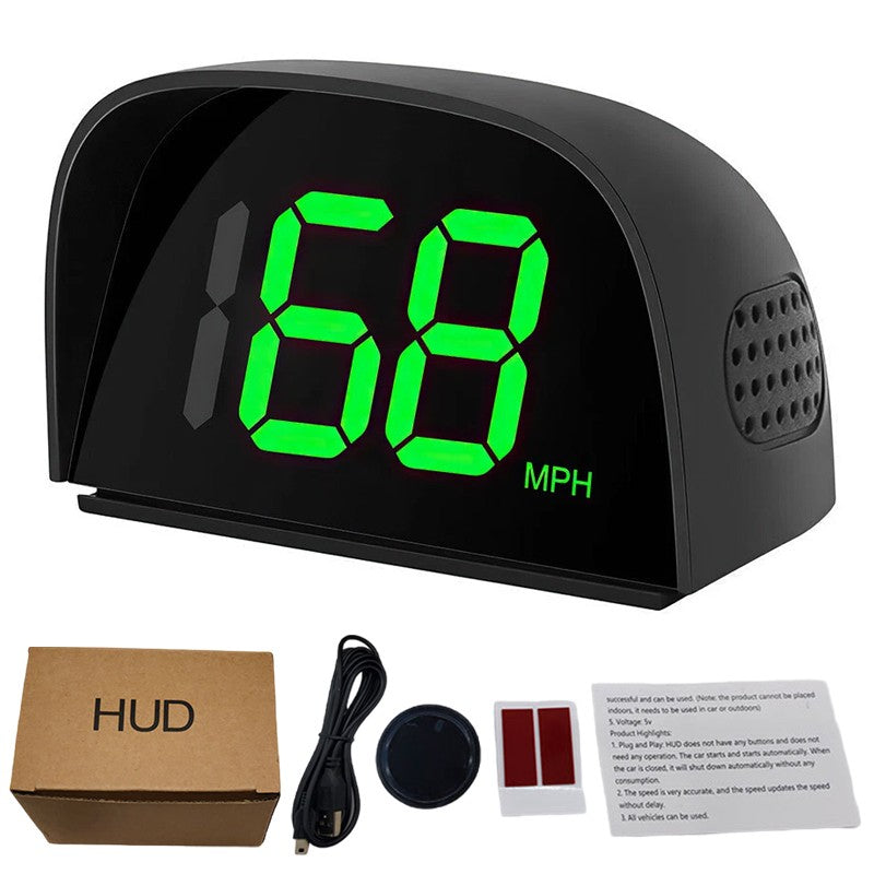 Speedomètre de voiture Vitesse GPS numérique O Vitesse MPH HUD Affichage tête vers le haut
