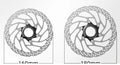 Verrouillage de taille moyenne Disque Mountain Bike Road Bike Central Lock Plaque de frein 160180 Disque