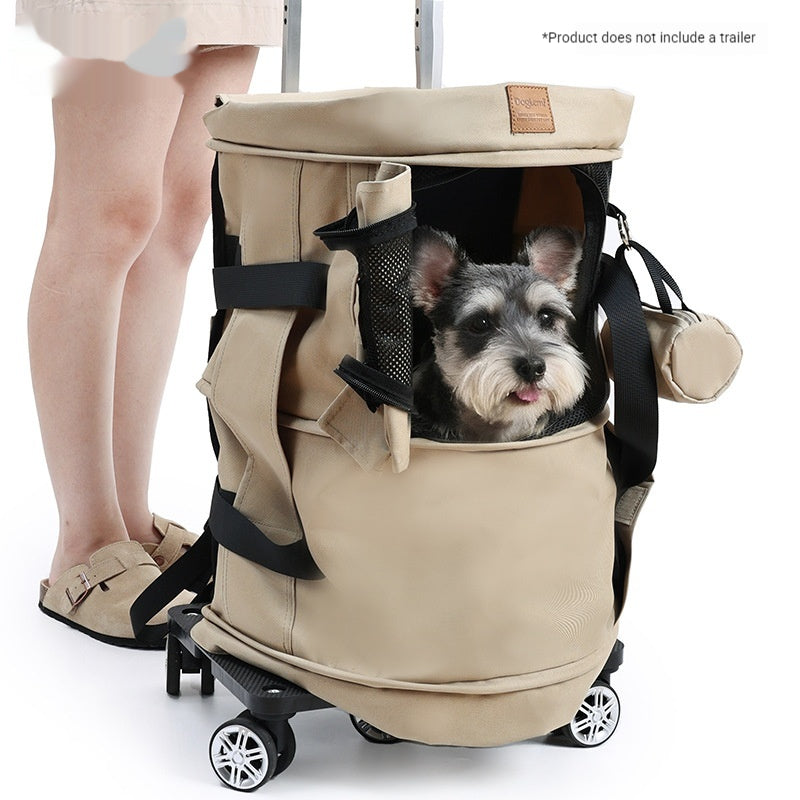 Transporteur d'animaux de compagnie pliable et amovible multifonctionnel pour les sorties