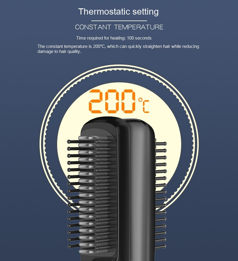 Charge sans fil Anion Comb droit Usb Charge pour le curling ou le redressage