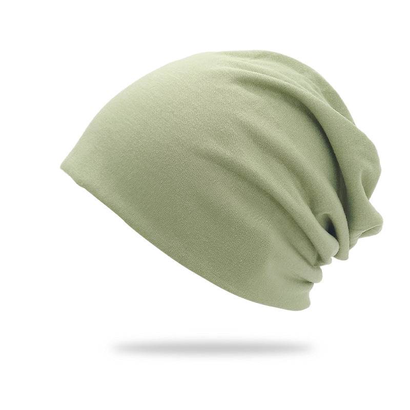 Bonnet de pull double couche de couleur solide style mince