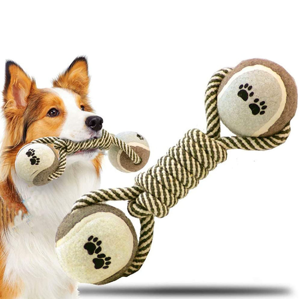 Jouets de chien de chien pour les grands petits chiens Jouet interactif coton Rope Mini Jouets de chien balle pour chiens