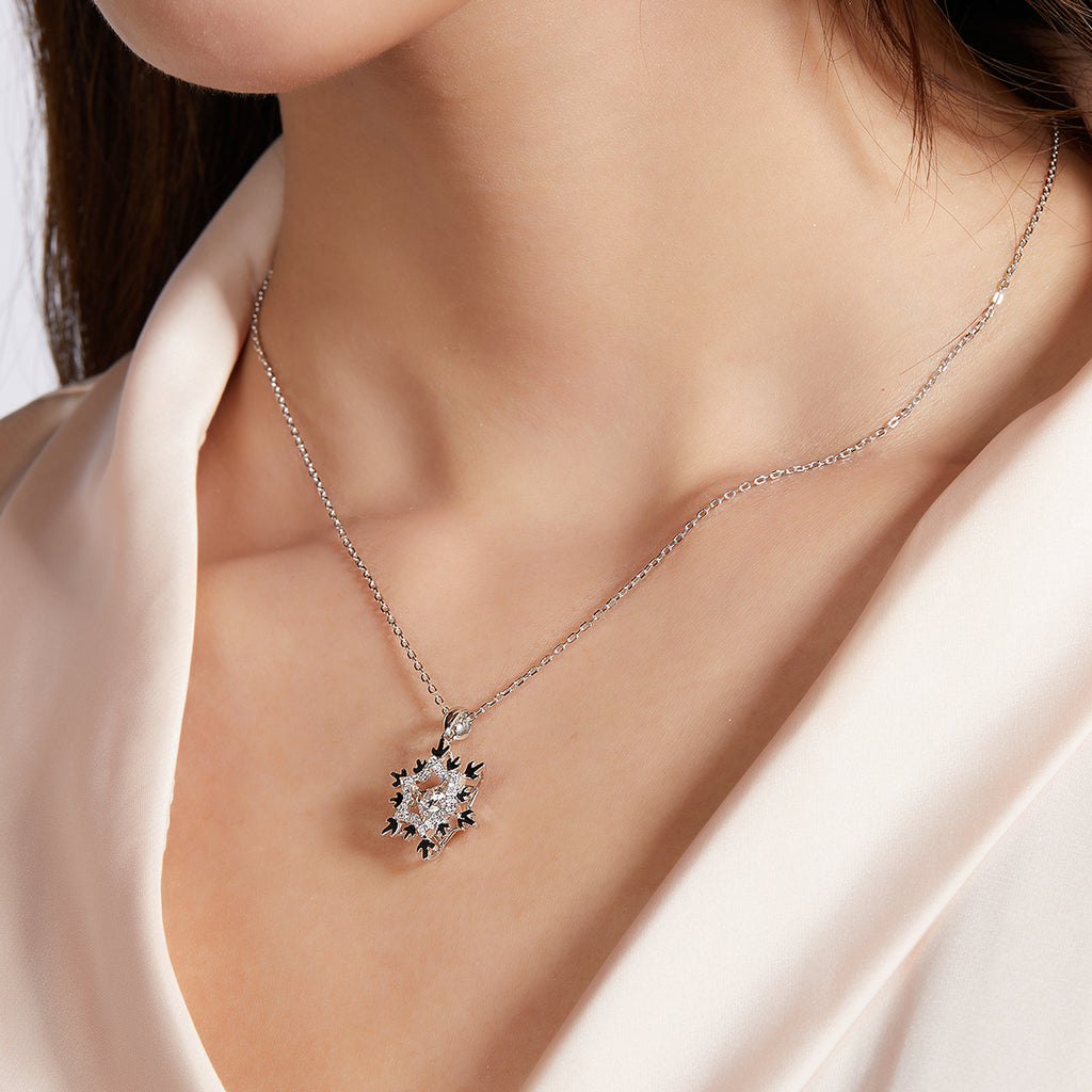 S925 Argent Sterling 0.5ct D Couleur VVS1 Moissanite Lac de neige Collier 45cm Platine plaqué