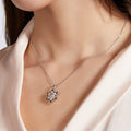 S925 Argent Sterling 0.5ct D Couleur VVS1 Moissanite Lac de neige Collier 45cm Platine plaqué