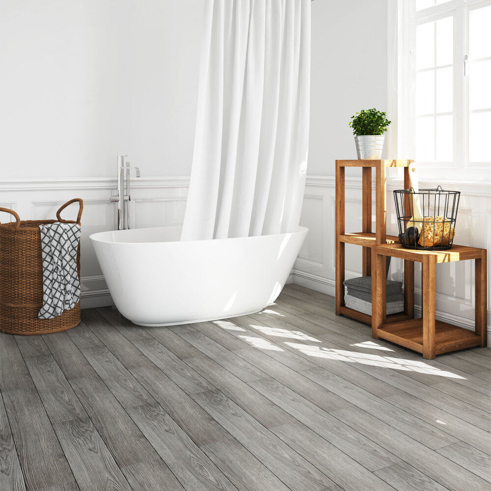 5mFloor Planches Carreaux Autocollant Effet Bois Vinyle Planchers Décor salle de bain