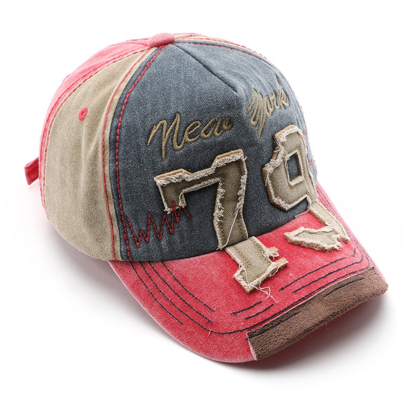 Casquette de baseball pour hommes à lettre lavée