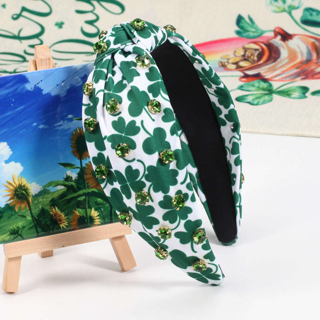 Bandeau en Strass incrusté d'Irish St Patrick