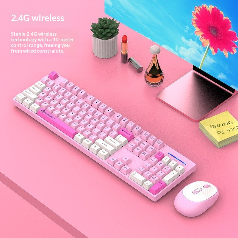 18-Step Crossing W1060 24G sans fil trois pièces de couleur clavier et jeu de souris