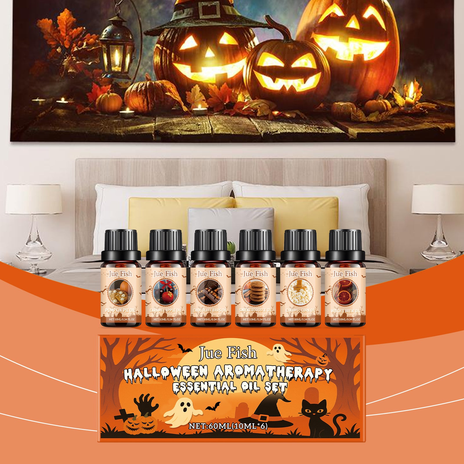 Halloween Aromatherapy Essential Oil Set 10mlx61box