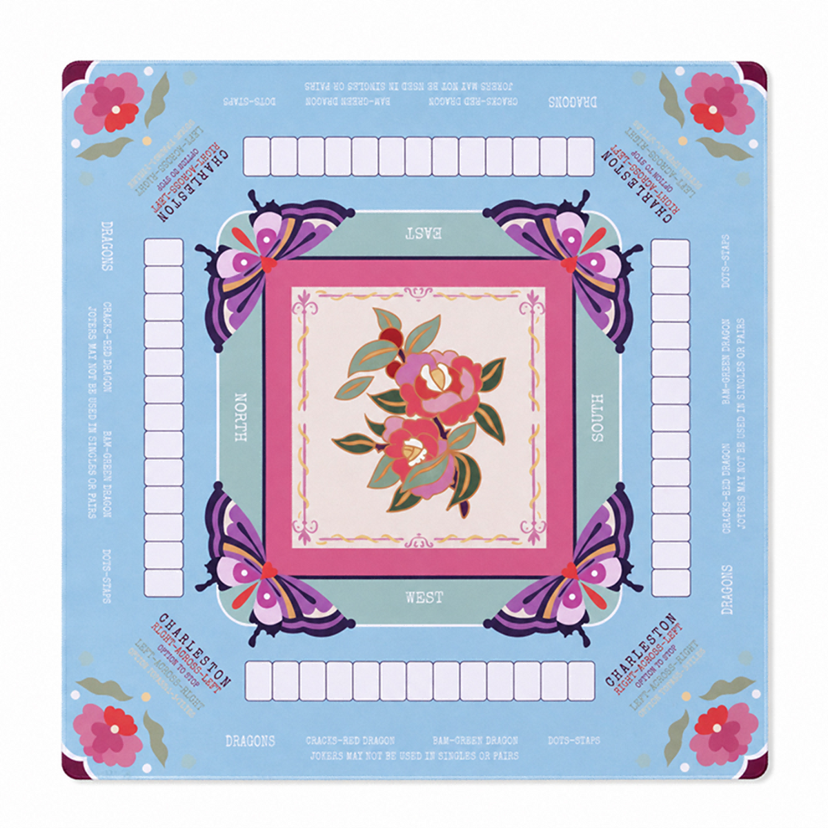 Mat de table américain de Mahjong 31,1 X 31,1 pouce