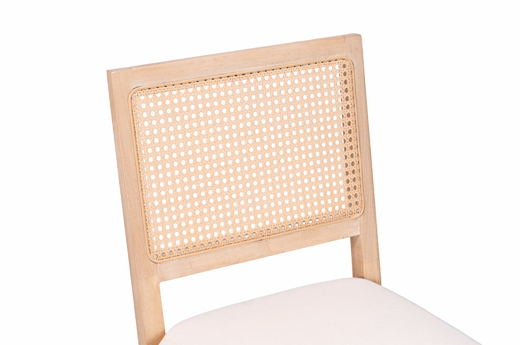 Agritourisme Rattan Chaises à manger Ensemble de 2