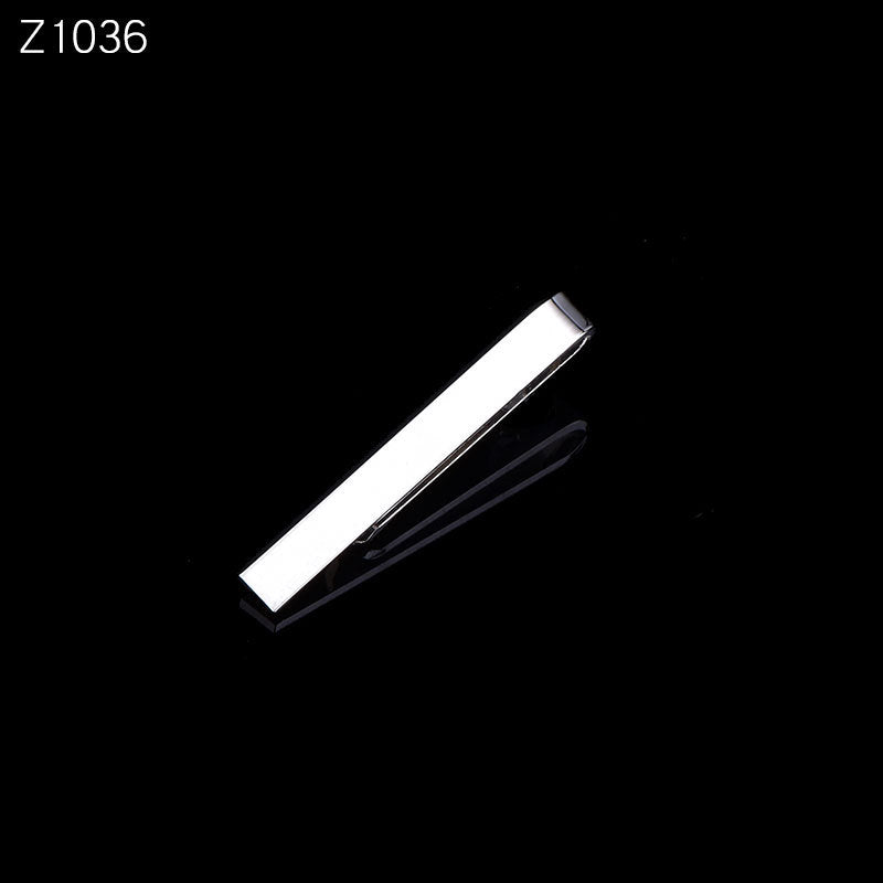 Clip en argent doré simple pour homme