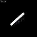 Clip en argent doré simple pour homme