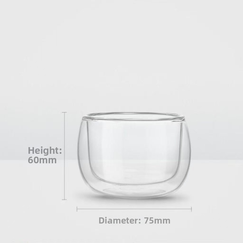Double-walled glass teapot