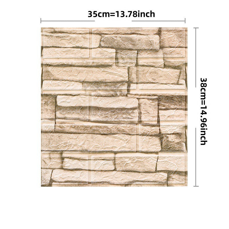 3D Brick Peel et papier peint bâton