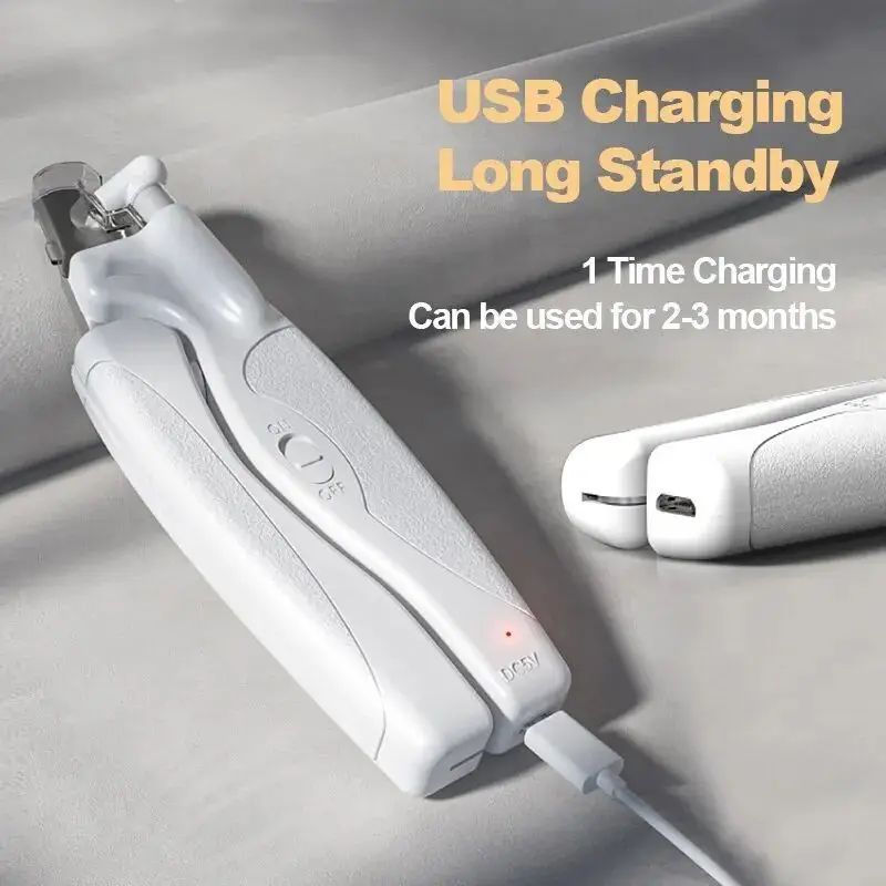 Clippers d'ongle de chien avec lumière pour chiens et chats - rechargeable
