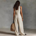 Costume de saut sans manches simple pour femmes