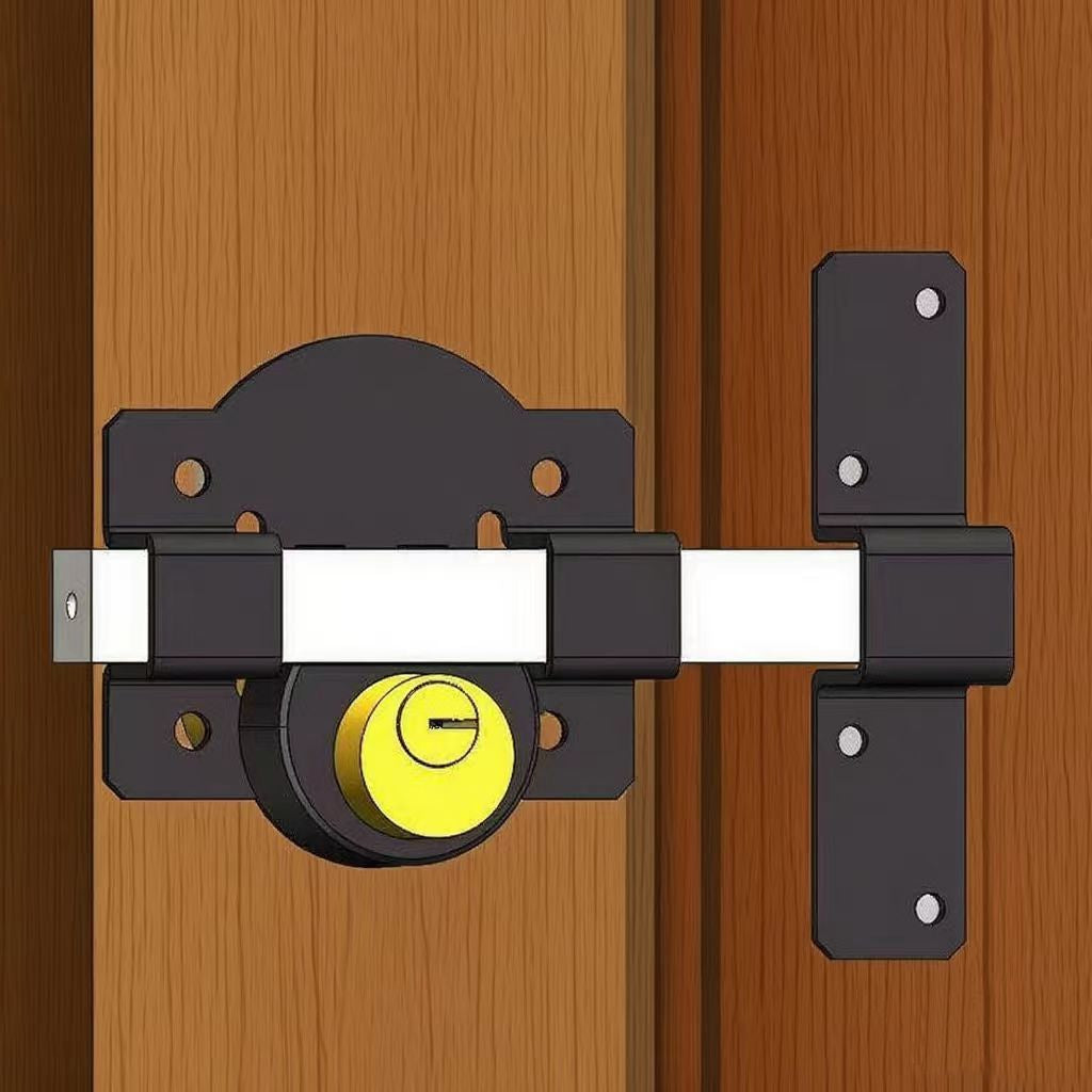 Verrouillage de porte de cabinet Verrouillage de porte intérieure