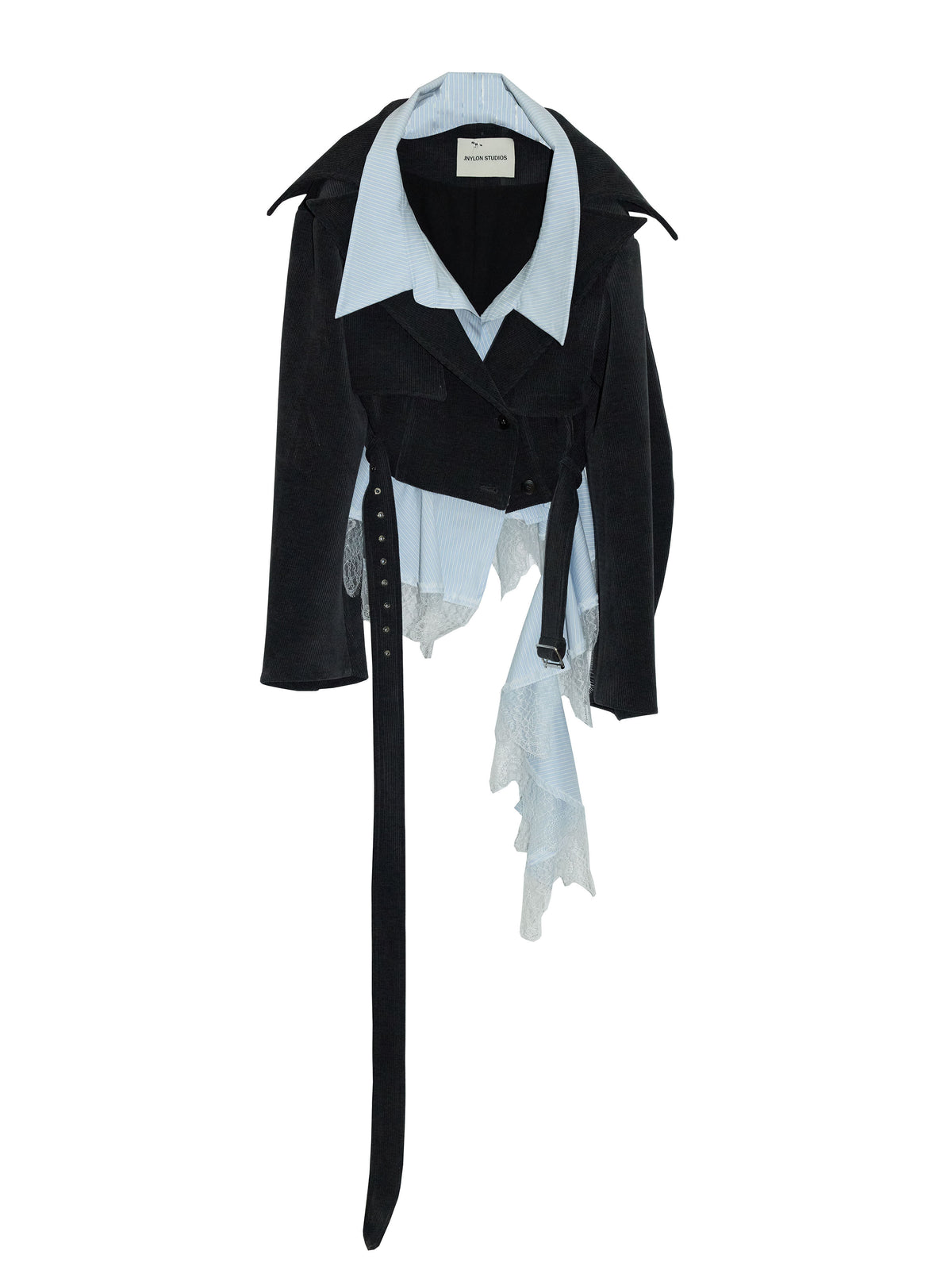 Manteau court en dentelle amovible en deux parties