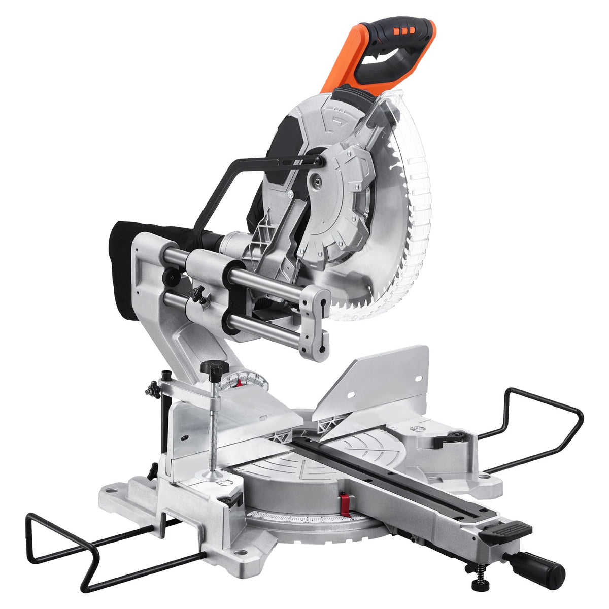 Sciure de mitre composé coulissante Lame 12-In 15 Amp moteur cordonné double biseau 60-Tooth