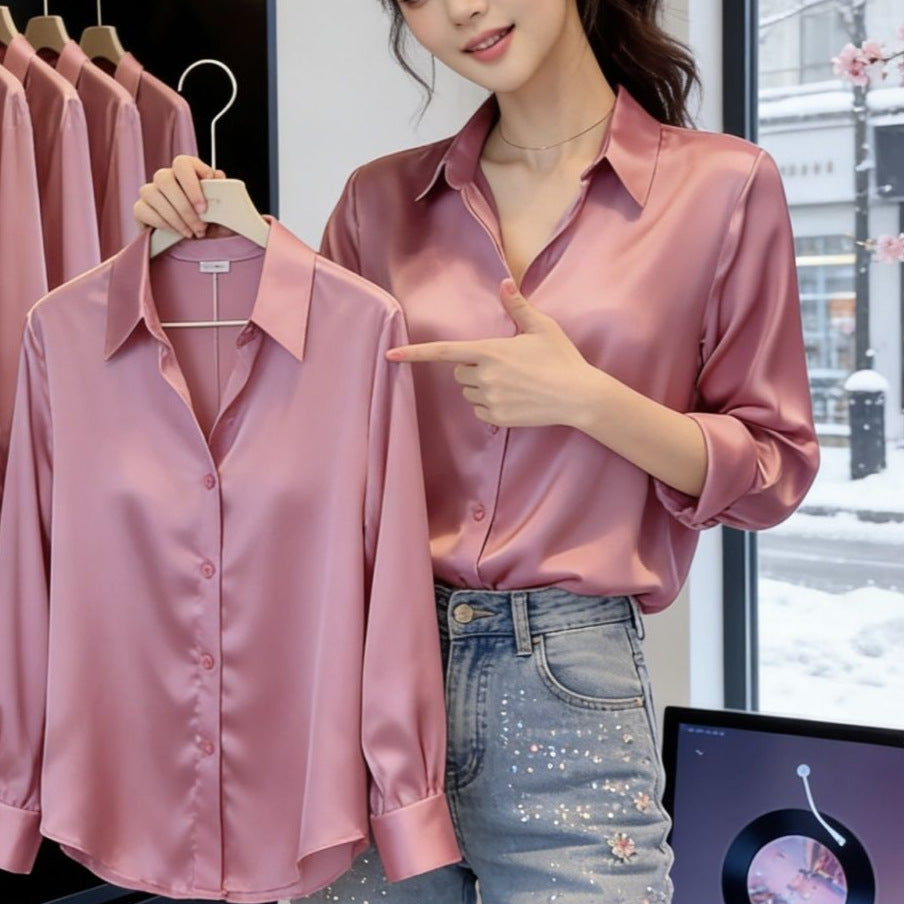 Top élégant de style coréen avec une simple ambiance haut de gamme