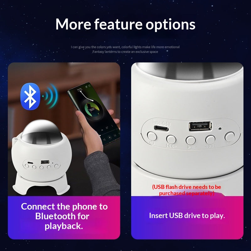 Aurora Starry Sky Bluetooth Speaker Lamp