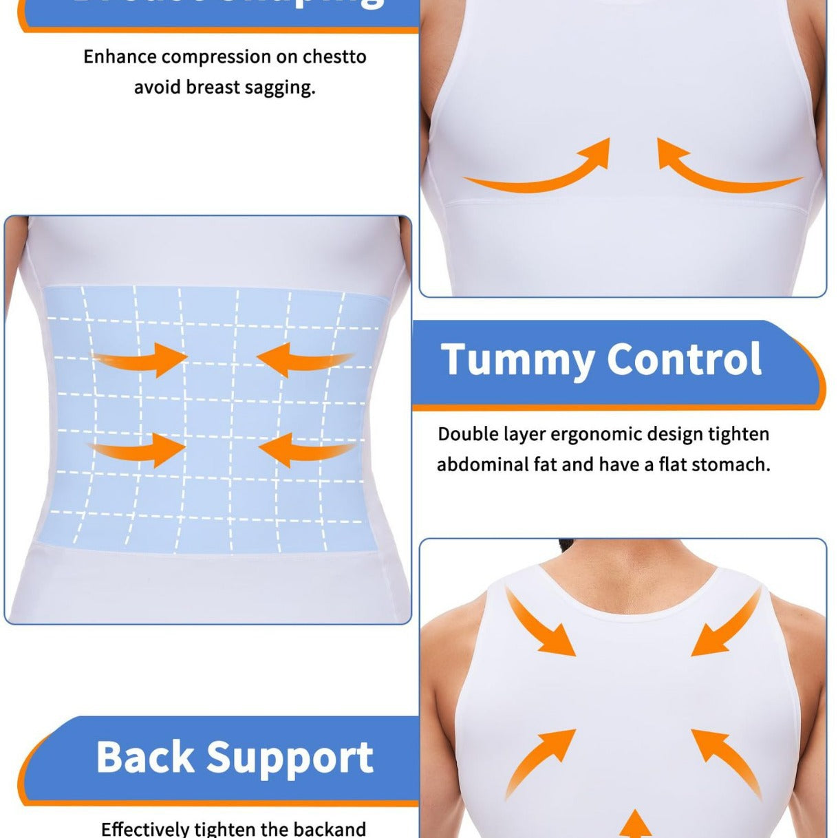 Formes homme Fitness Vest Corset Belly Control Close-fitting Elastic Tight-fitting Spor