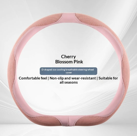 D-Shaped Steering Wheel Cover for Men and Women