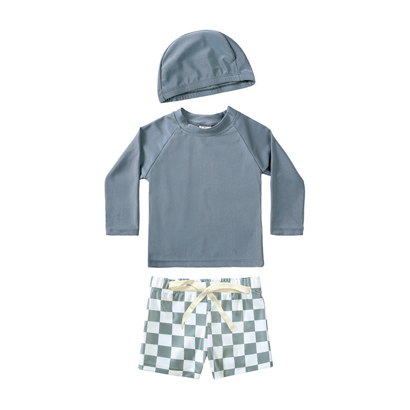 Maillot de bain deux pièces à manches longues pour enfants