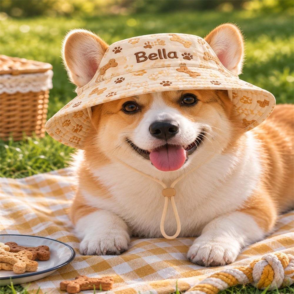 Chapeau pour animaux de compagnie en polyester matelassé