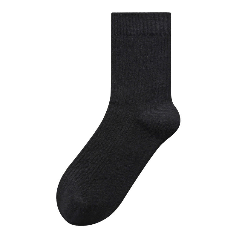 Chaussettes en coton mi-calf pour hommes avec propriétés résistantes à l'odeur
