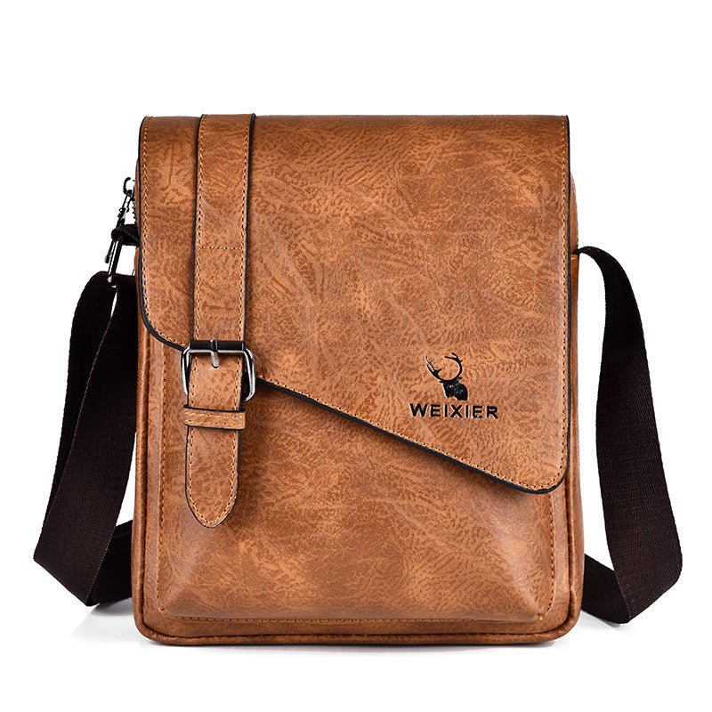 Sac transversal casual rétro homme de grande capacité