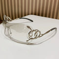 Lunettes de soleil en forme de cobra Sporty Rimless Coupe latérale