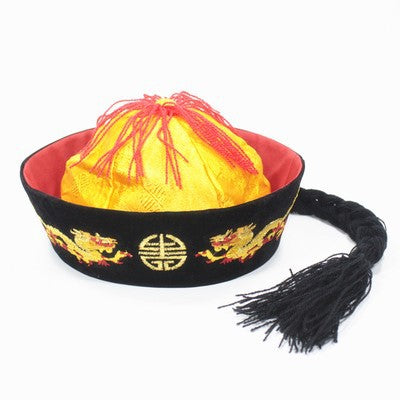 Danse noire Table Performance Chapeau Empereur Qianlong Chapeau