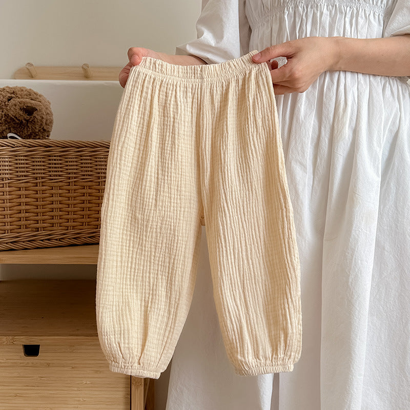 Pantalon pyjama pour filles en coton mince
