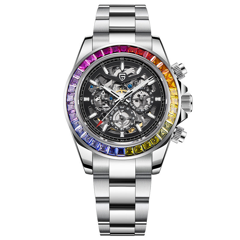 PAGANI DESIGN Hommes Montre multifonctionnelle