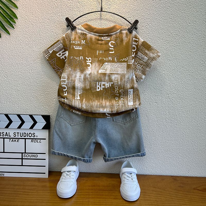 Vêtements pour enfants teints en cravate Cool et tendance Outfits d'été