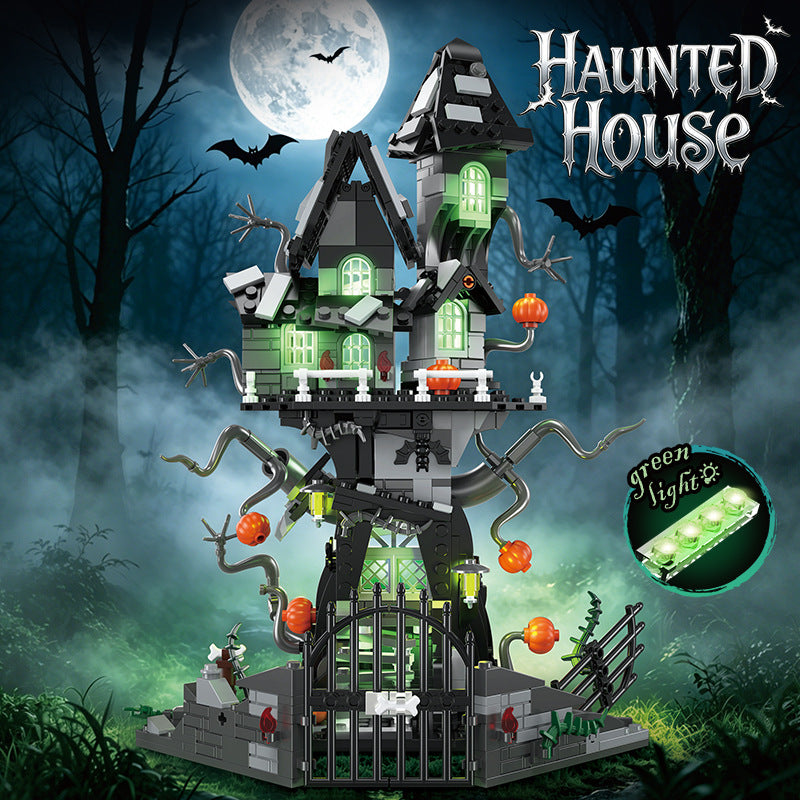 Ghost House Building Block Assemblage Modèle Jouet
