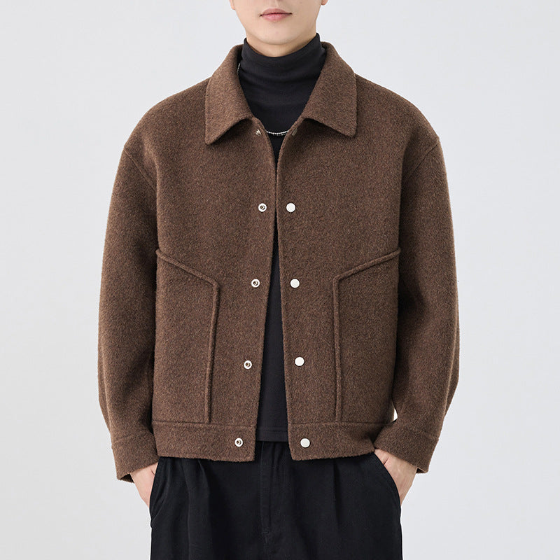 Manteau éparpillé en laine Mens Casual Top