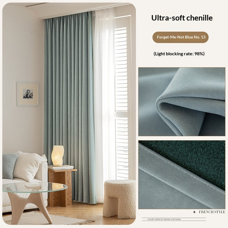 Rideaux en nylon entièrement noirté pour un look haut de gamme dans la chambre