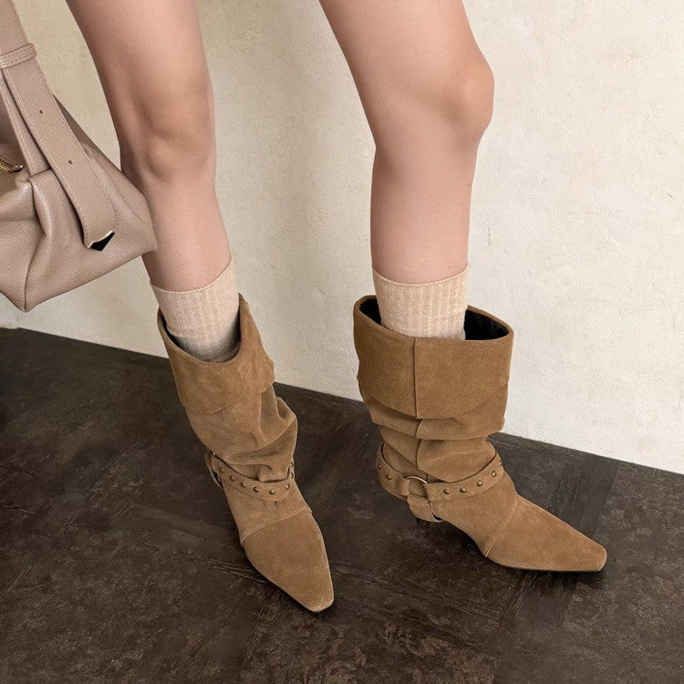 Bottes courtes vintage pour femmes