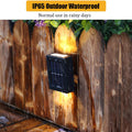 Pack de 2 Solar Outdoor Wall Light - Imperméable pour jardin et patio